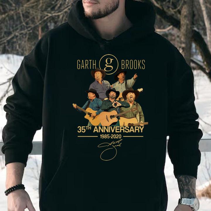 Garth Brooks 35th Anniversary 1985 2020 Signature t-shirt hoodie