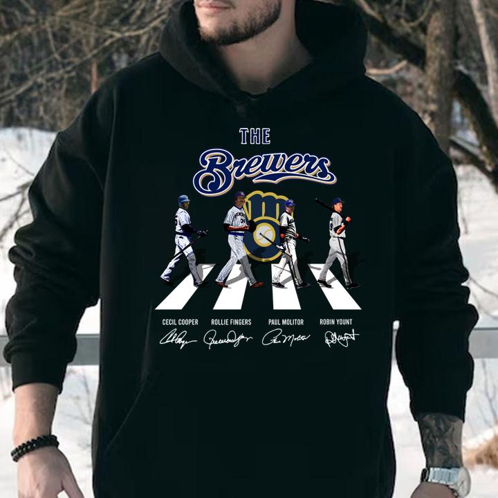 The Brewers Abbey Road Signatures t-shirt hoodie