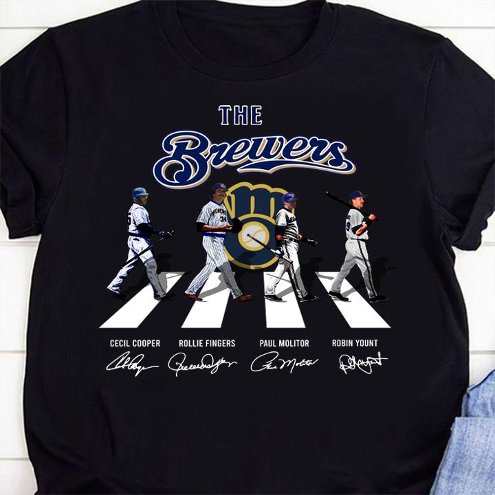 The Brewers Abbey Road Signatures t-shirt shirt