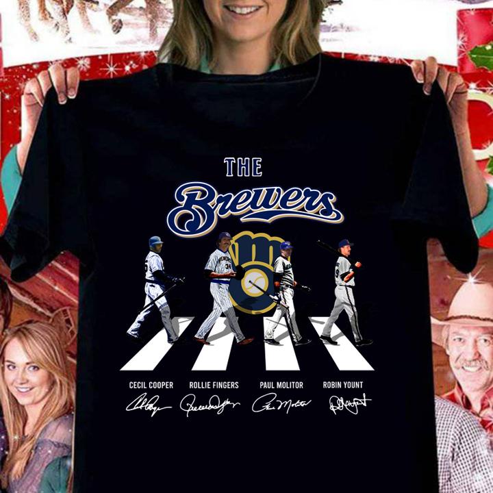 The Brewers Abbey Road Signatures t-shirt woman shirt