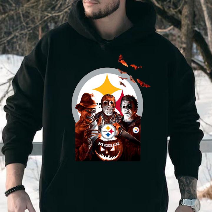 Hot Pittsburgh Steelers Freddy Krueger Jason Voorhees Michael Myer t-shirt hoodie