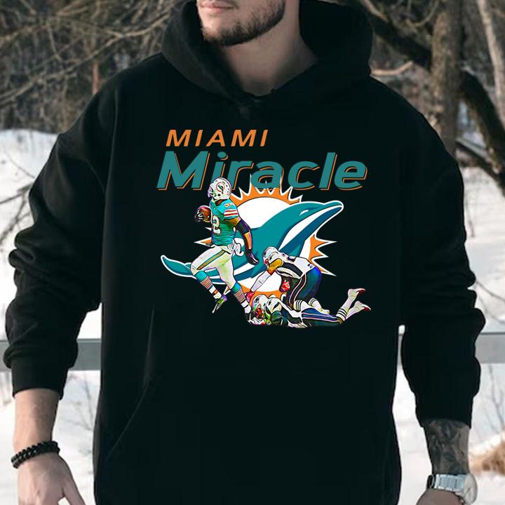 Original The Miami Miracle Kenyan Drake Beats The Patriots t-shirt hoodie
