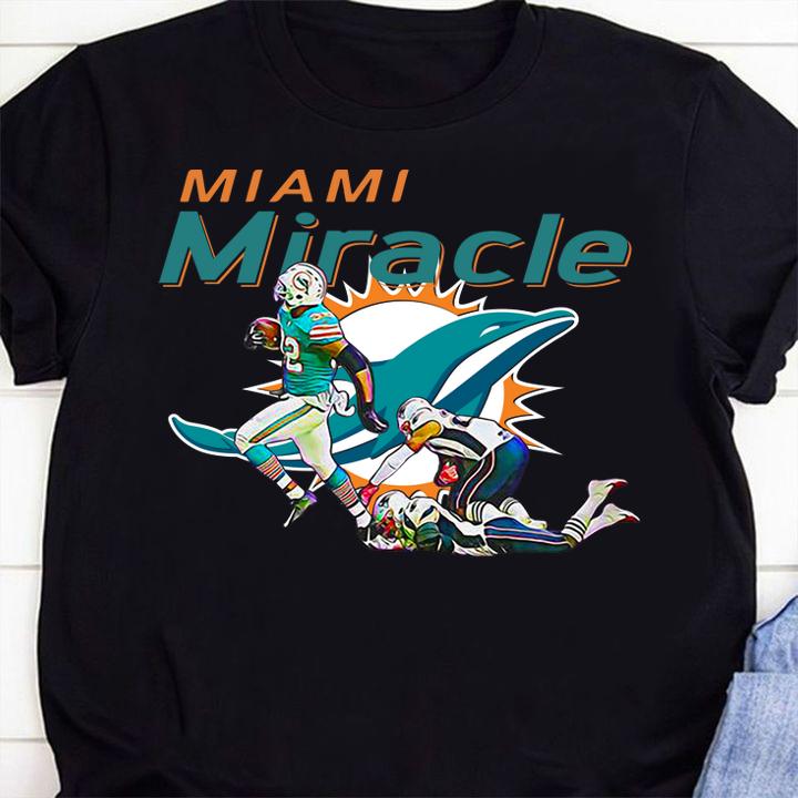 Original The Miami Miracle Kenyan Drake Beats The Patriots t-shirt shirt