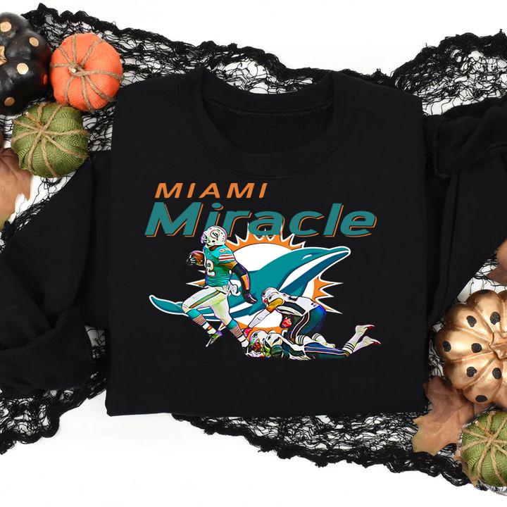 Original The Miami Miracle Kenyan Drake Beats The Patriots t-shirt sweatshirt