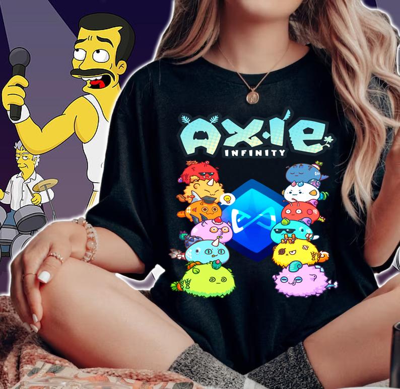Axie Infinity NFT Trending Axie Infinity Characters Crypto t-shirt woman shirt