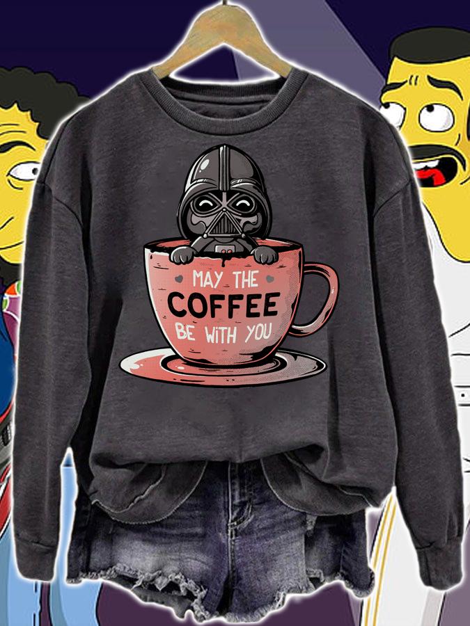 Darth Vader may the coffee be with you Star Wars t-shirt sweatshirt