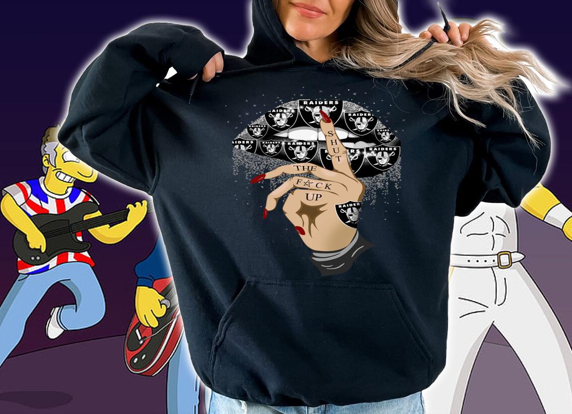 Lips Oakland Raiders Shut The Fuck Up t-shirt hoodie