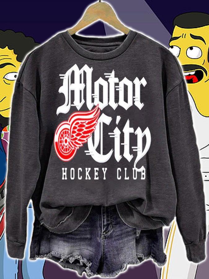 Detroit Red Wings motor city hockey club t-shirt sweatshirt
