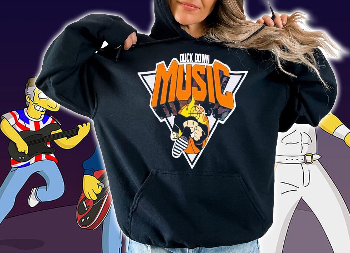 Duck down music t-shirt hoodie
