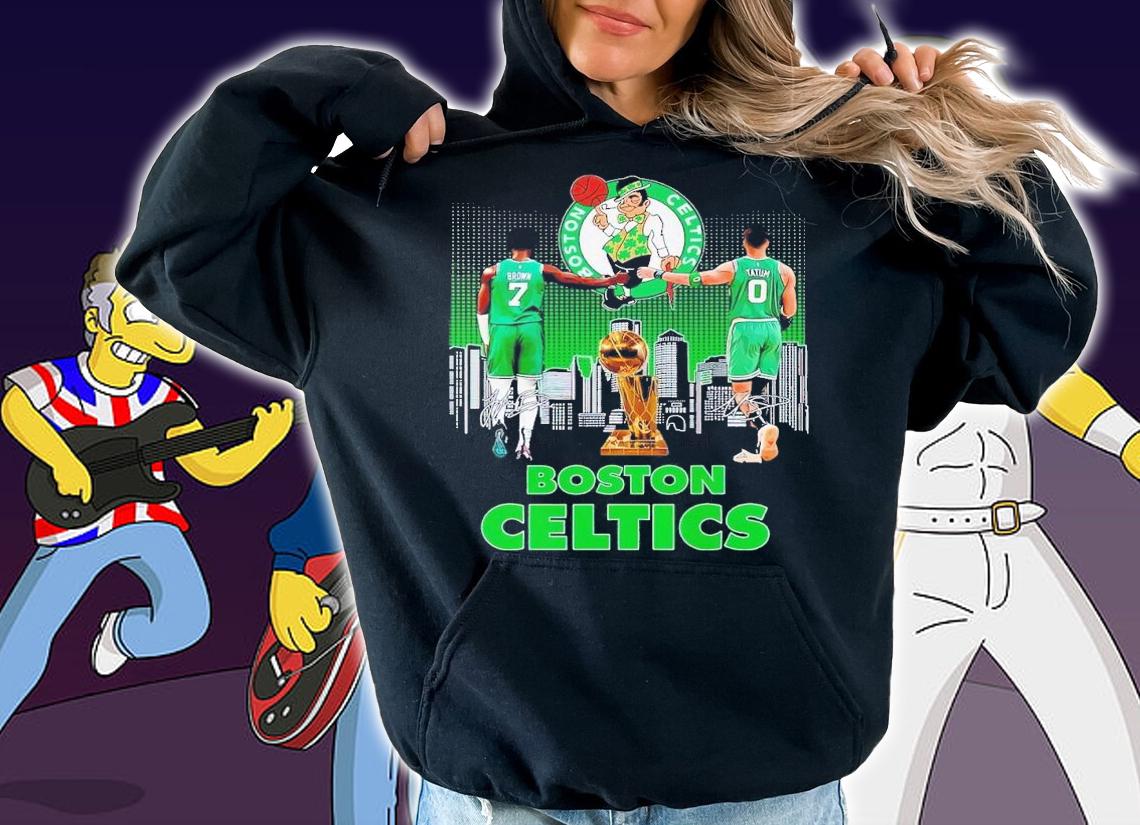 Boston Celtics Jaylen Brown Jayson Tatum signaturees shirt t-shirt hoodie