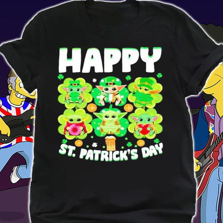 Baby Yoda Happy St Patrick's Day shirt t-shirt shirt