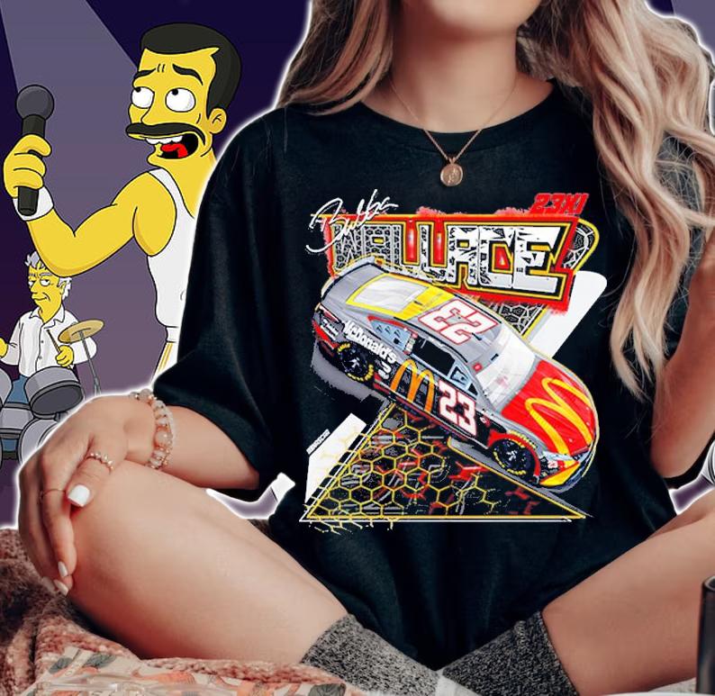 Bubba Wallace 23Xi Racing Mcdonalds Car Shirt t-shirt woman shirt