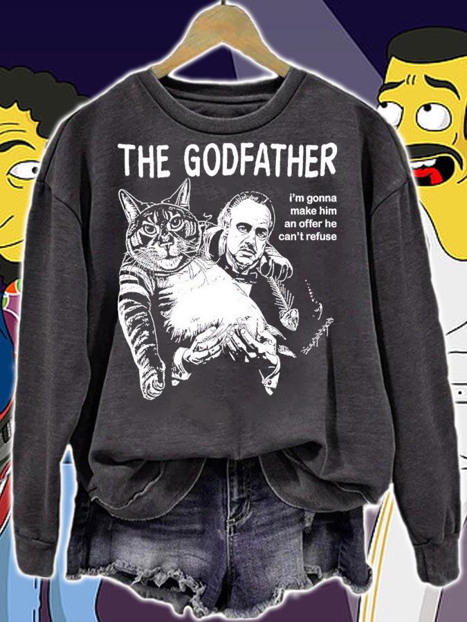 Cat The Godfather Normal Film shirt t-shirt sweatshirt