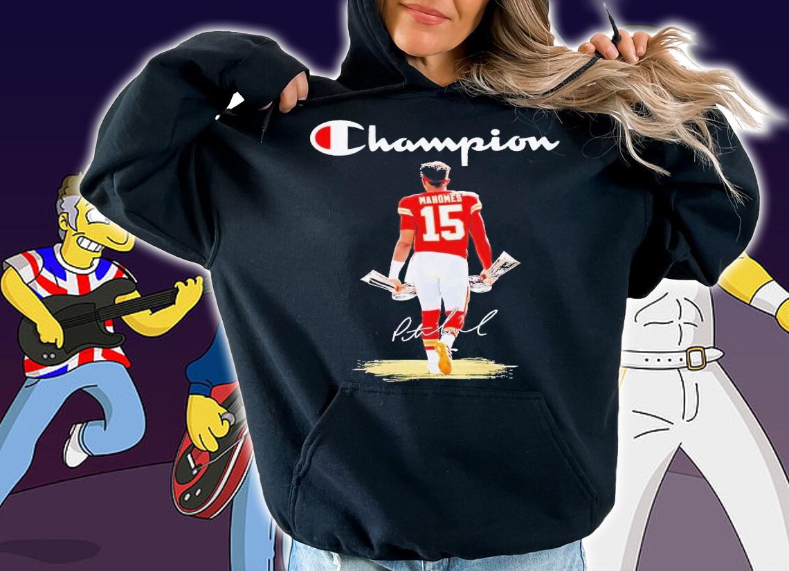 Champion Patrick Mahomes signature shirt t-shirt hoodie