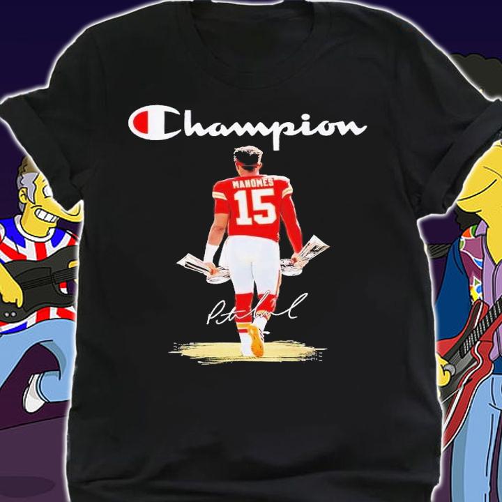 Champion Patrick Mahomes signature shirt t-shirt shirt