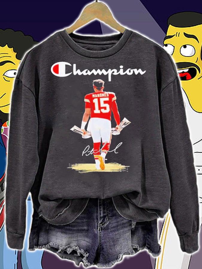 Champion Patrick Mahomes signature shirt t-shirt sweatshirt