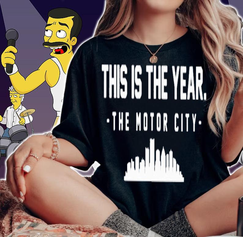 Evan Fox This Is The Year The Motor City T-Shirt t-shirt woman shirt