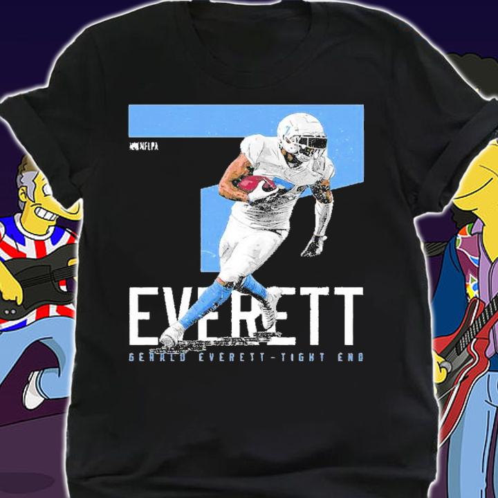 Gerald Everett Los Angeles C Bold Number Football Shirt t-shirt shirt
