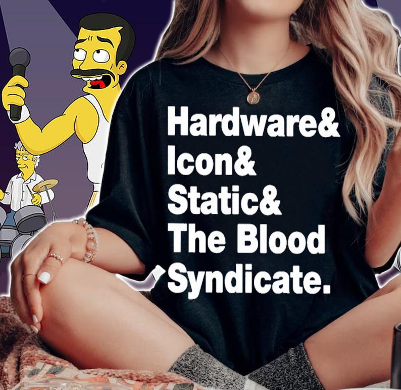 Hardware Icon Static And The Blood Syndicate Shirt t-shirt woman shirt