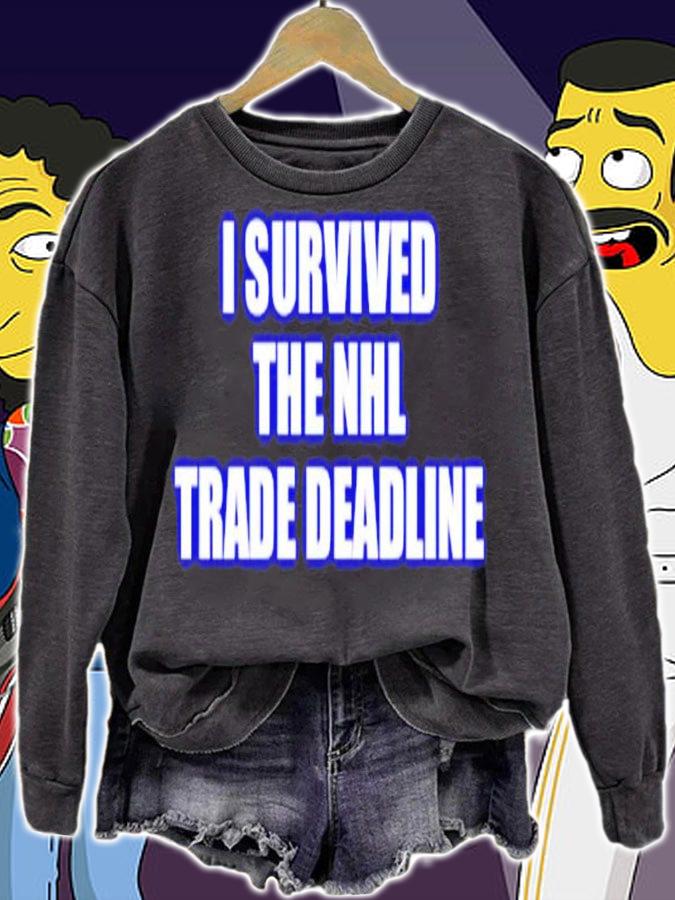 I survived the NHL trade deadline shirt t-shirt sweatshirt