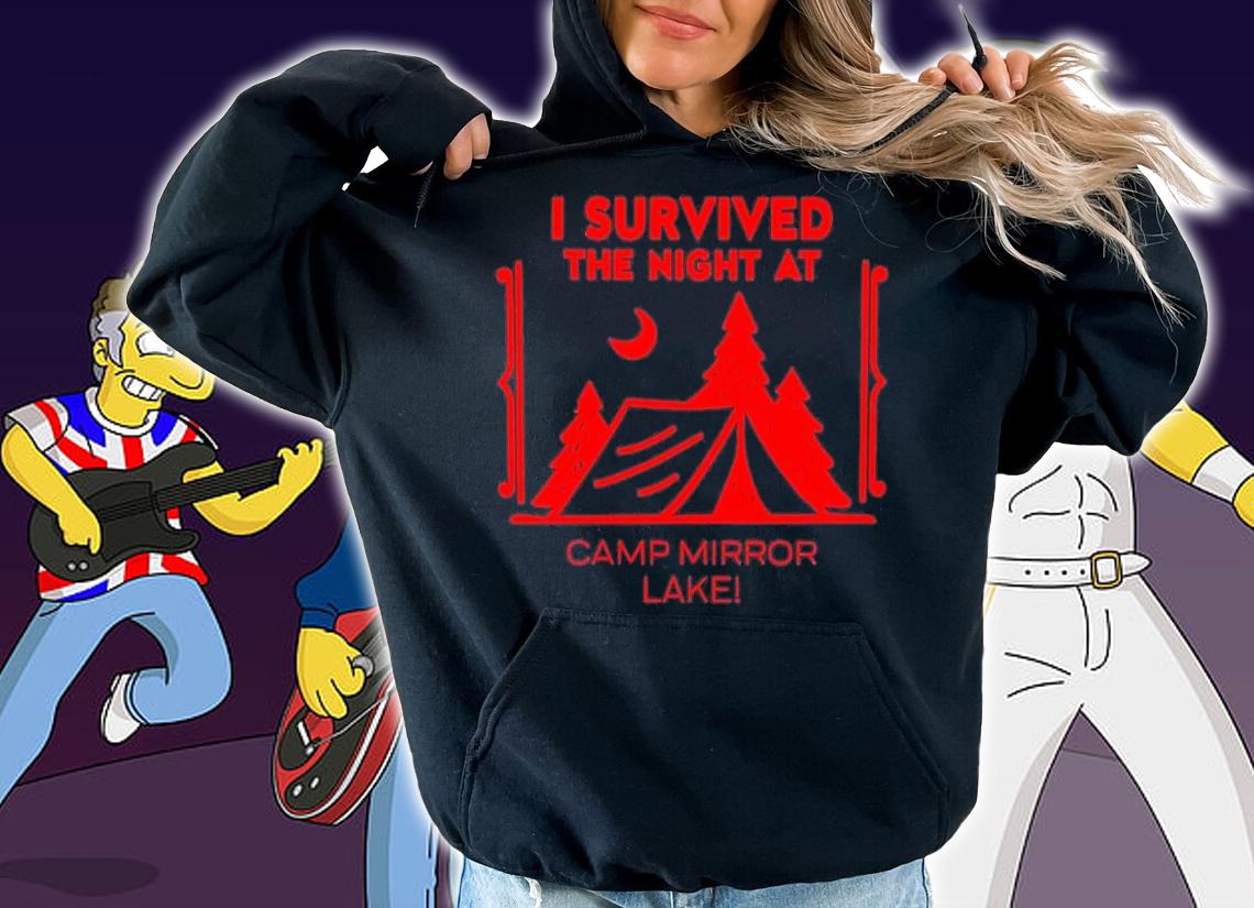 I survived the night at camp mirror lake shirt t-shirt hoodie