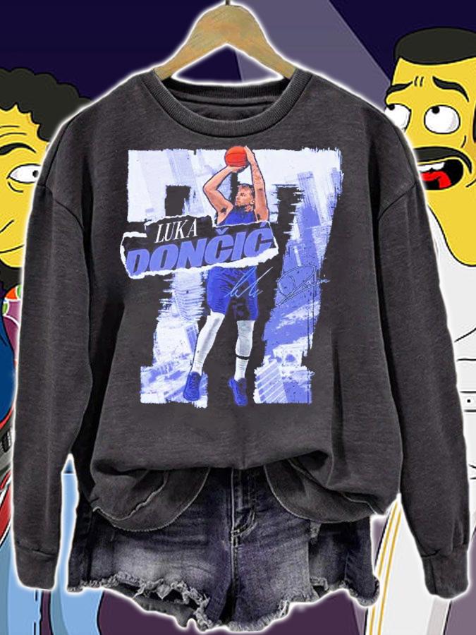 Luka Doncic Dallas Rough Basketball Shirt t-shirt sweatshirt