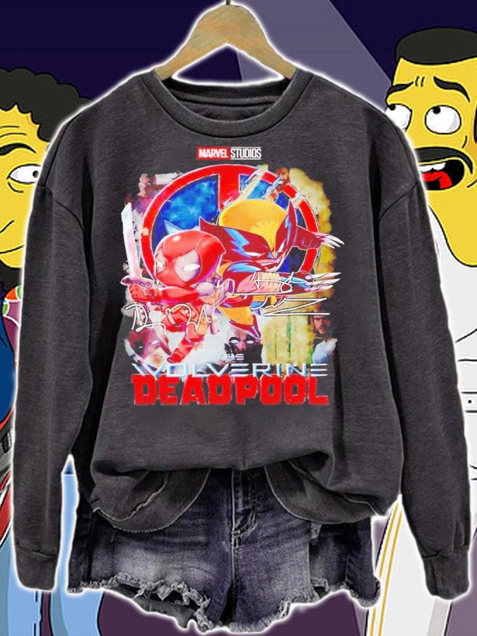 Marvel Studios The Wolverine Deadpool signatures shirt t-shirt sweatshirt