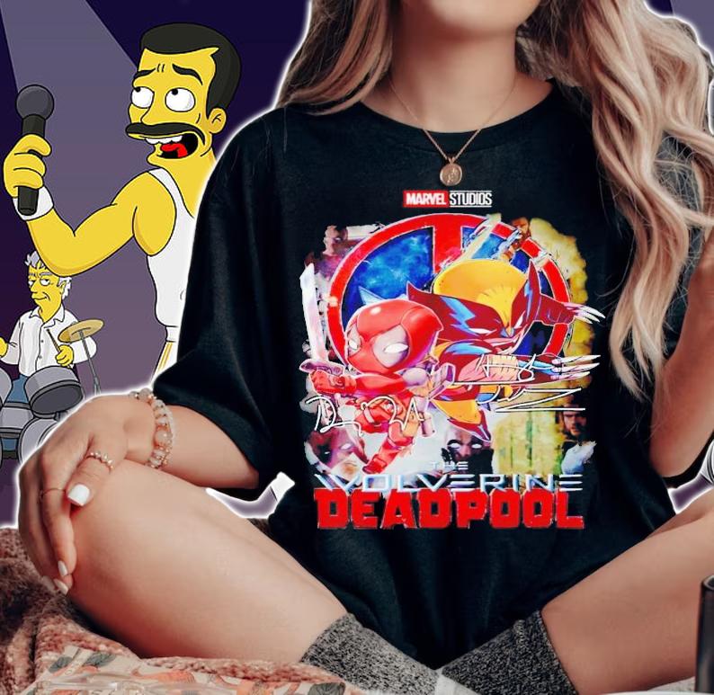 Marvel Studios The Wolverine Deadpool signatures shirt t-shirt woman shirt