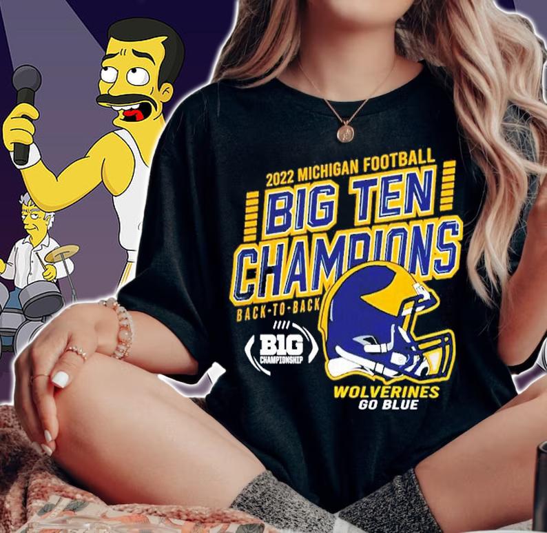 Michigan Football 2022 Back-To-Back Big Ten Champions Shirt t-shirt woman shirt