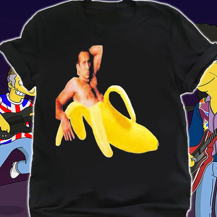 Nicolas Cage In A Banana Shirt t-shirt shirt