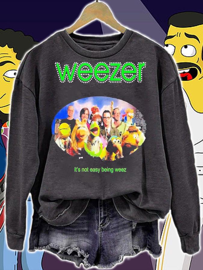 Muppets weezer its not easy being weez shirt t-shirt