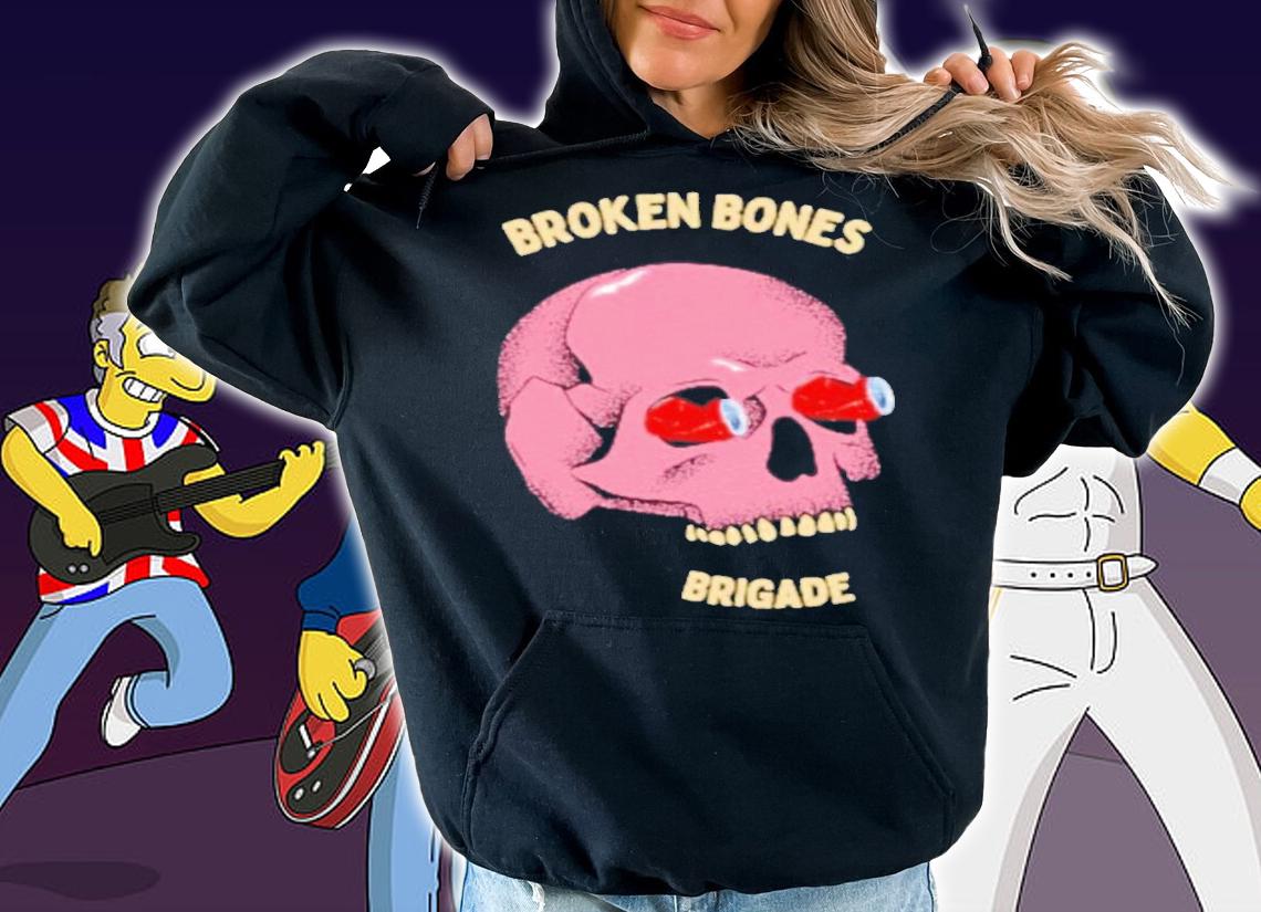 Broken bones brigade skate and beer shirt t-shirt