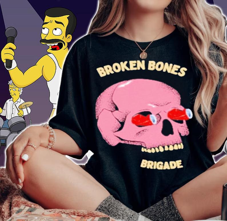 Broken bones brigade skate and beer shirt t-shirt