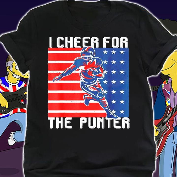 I Cheer For The Punter US Flag T-Shirt t-shirt