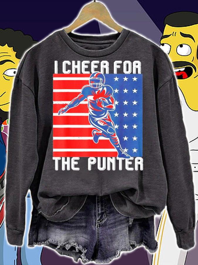 I Cheer For The Punter US Flag T-Shirt t-shirt