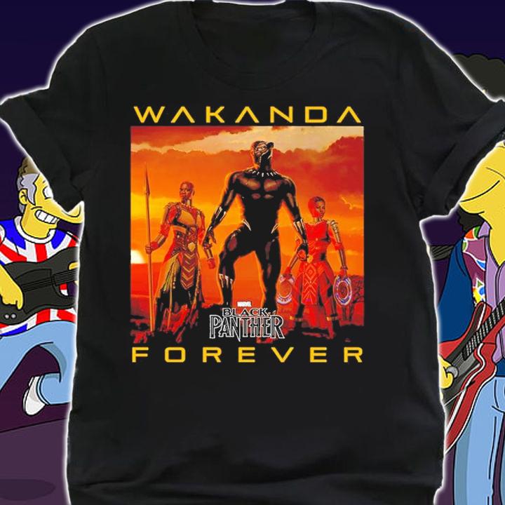 Marvel Black Panther 2018 Wakanda Forever shirt t-shirt