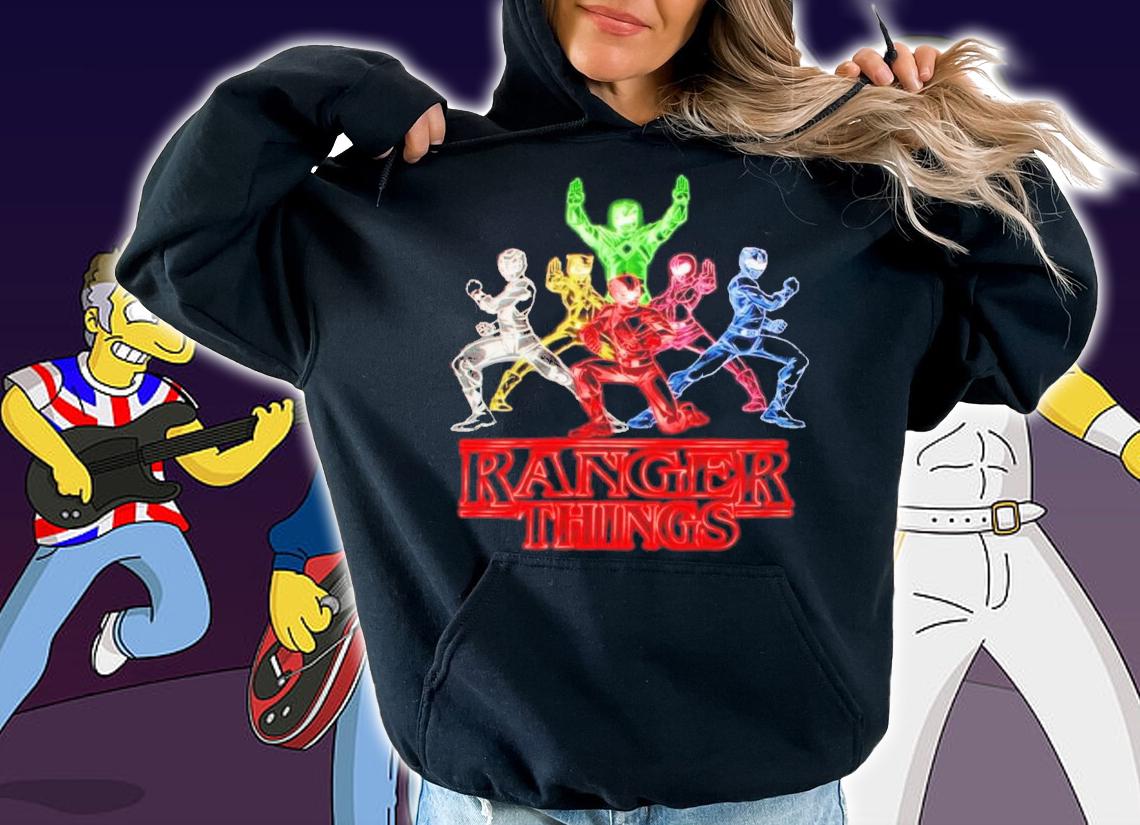 Power Rangers Neon Ranger Things shirt t-shirt