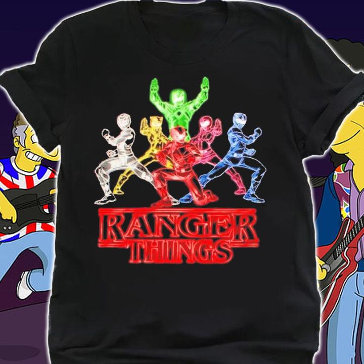 Power Rangers Neon Ranger Things shirt t-shirt