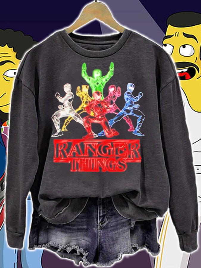 Power Rangers Neon Ranger Things shirt t-shirt