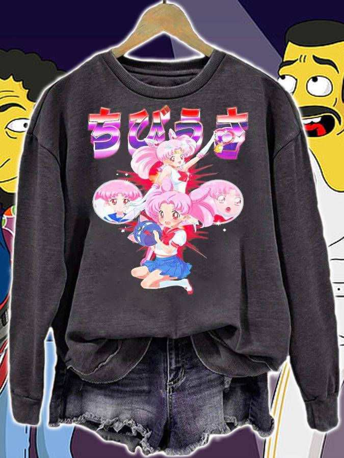 Sailor Chibi Moon Anime Sailor Moon 90s Vintage T-Shirt t-shirt sweatshirt