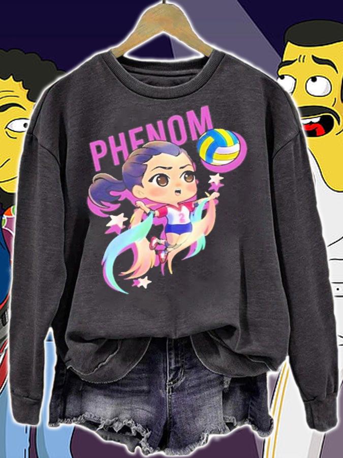 The Volley Phenom Chibi Volleyball T-Shirt t-shirt
