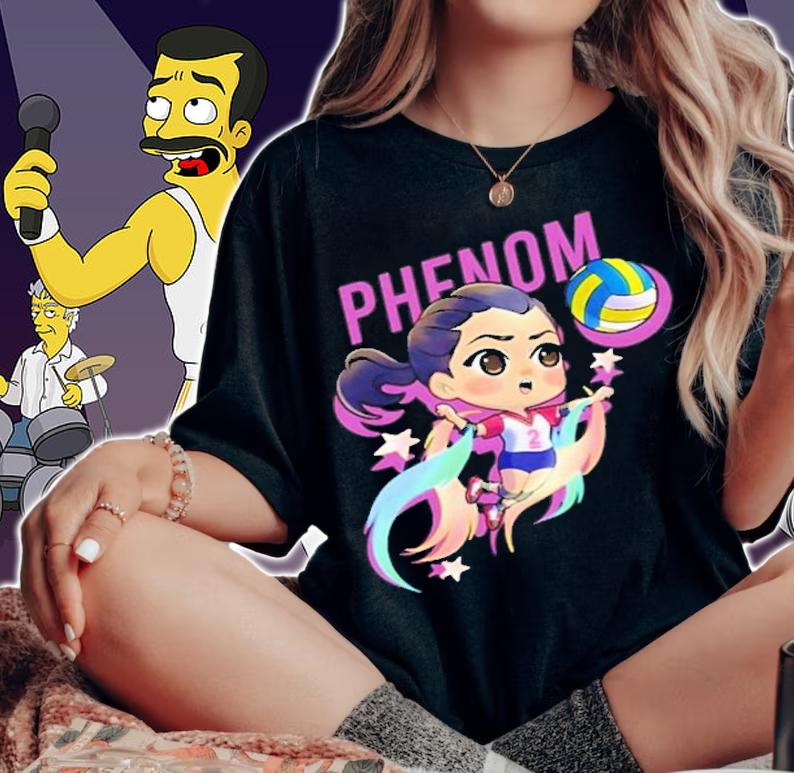 The Volley Phenom Chibi Volleyball T-Shirt t-shirt