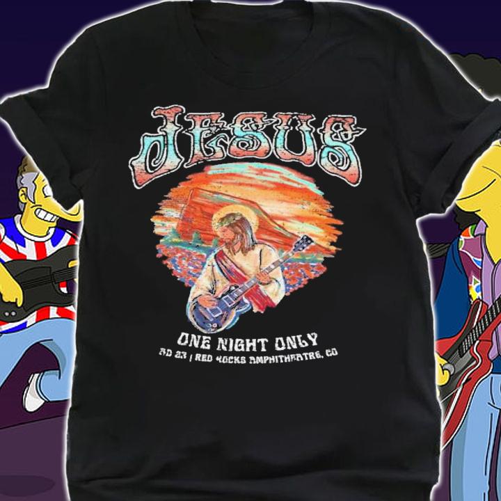 Big Cat Jesus At Red Rocks One Night Only Shirt t-shirt