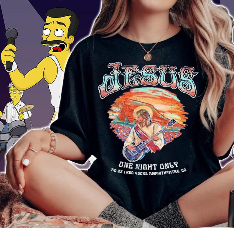 Big Cat Jesus At Red Rocks One Night Only Shirt t-shirt