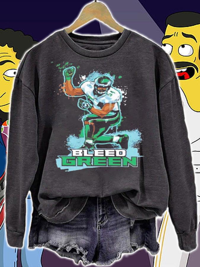 Bleed Green Jeremiah Trotter Nick Sirianni Shirt t-shirt sweatshirt