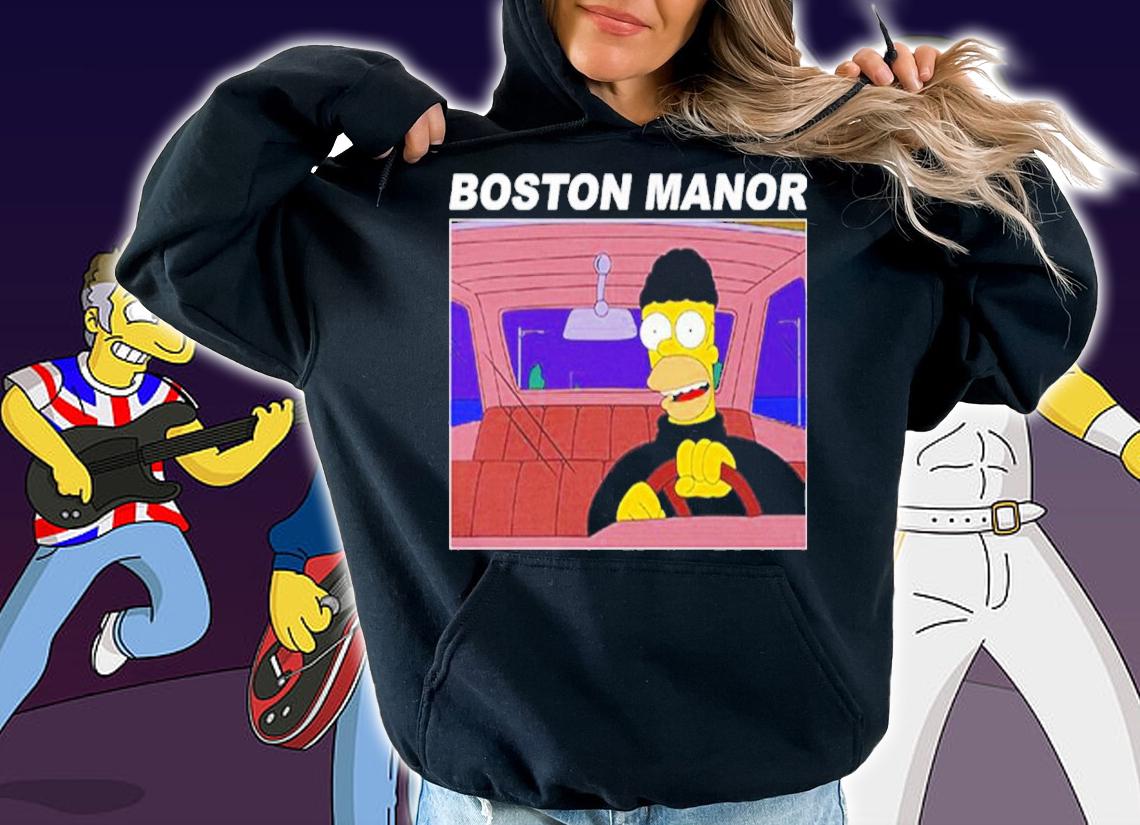 Boston Manor Homer Simpson Stealing Car Shirt t-shirt