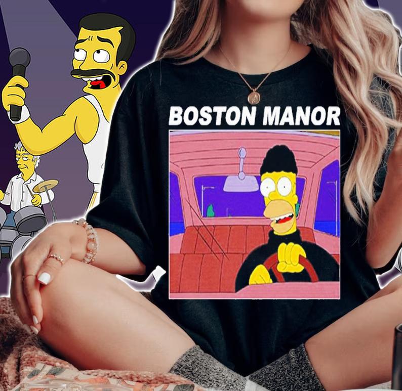 Boston Manor Homer Simpson Stealing Car Shirt t-shirt