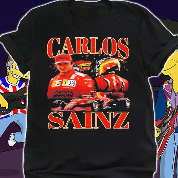 Carlos Sainz Formula 1 Racing Team Ferrari shirt t-shirt shirt
