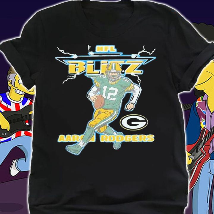 NFL Blitz Packers Aaron Rodgers shirt t-shirt