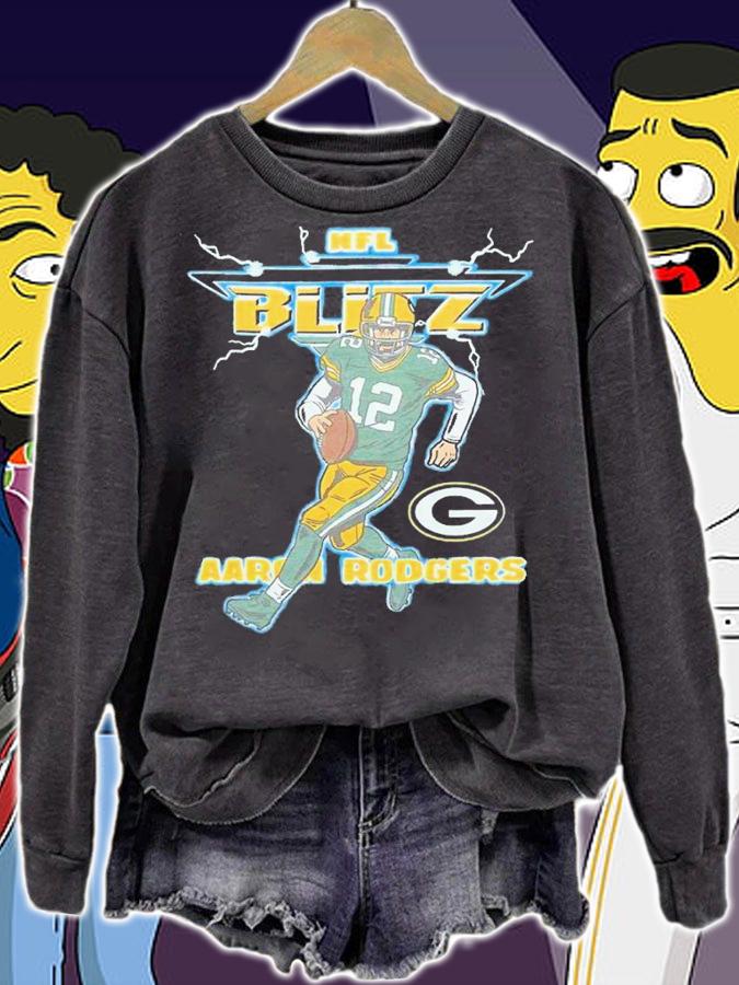NFL Blitz Packers Aaron Rodgers shirt t-shirt